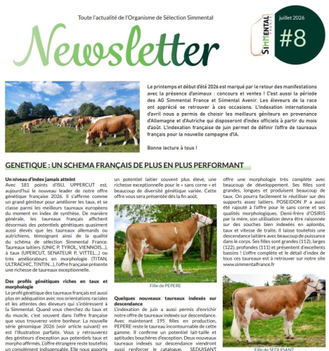 Notre nouvelle newsletter est en ligne !