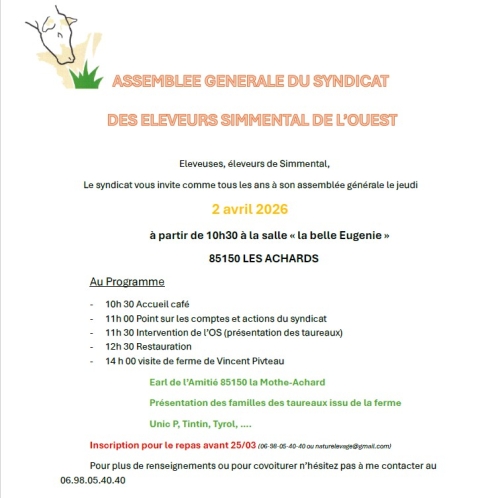 AG du Syndicat de l'Ouest